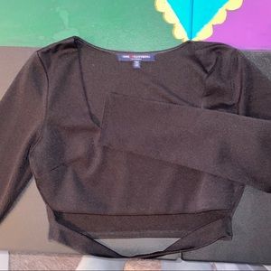 Long sleeve crop top